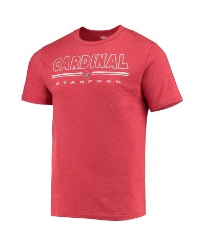 Men's Heathered Charcoal, Cardinal Stanford Cardinal Meter T-shirt and Pants Sleep Set $31.50 Pajama