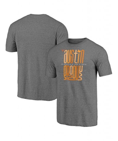 Men's Branded Heathered Gray Texas Longhorns Hometown Collection Groovy Tri-Blend T-shirt $17.59 T-Shirts