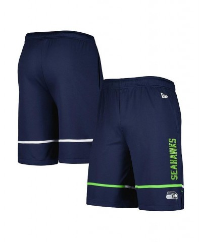 Men's College Navy Seattle Seahawks Combine Authentic Rusher Training Shorts $21.50 Shorts