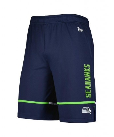 Men's College Navy Seattle Seahawks Combine Authentic Rusher Training Shorts $21.50 Shorts