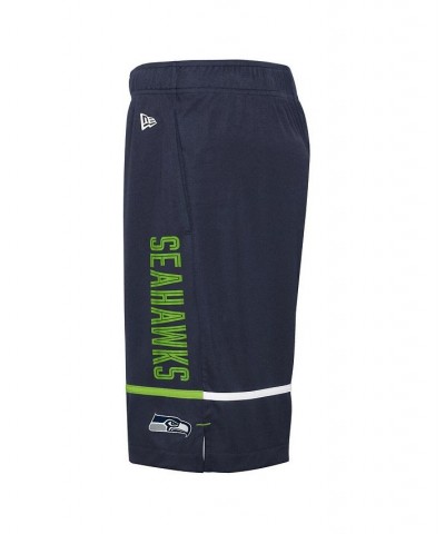 Men's College Navy Seattle Seahawks Combine Authentic Rusher Training Shorts $21.50 Shorts