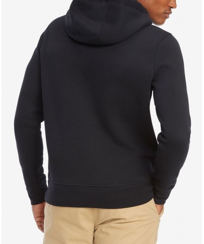 Men's Fleece Logo Pullover Hoodie Sweatshirt Blue $37.38 Sweatshirt