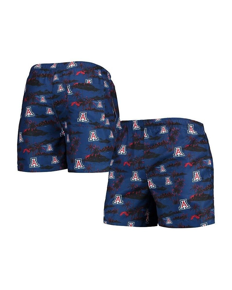 Men's Navy Arizona Wildcats Island Palm Swim Trunks $21.15 Swimsuits