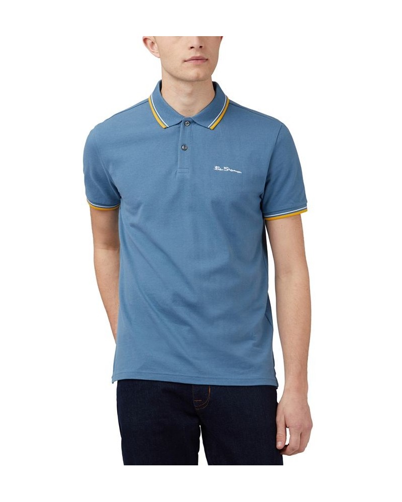 Men's Signature Tipped Short-Sleeve Polo Shirt PD03 $41.83 Polo Shirts