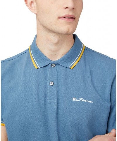 Men's Signature Tipped Short-Sleeve Polo Shirt PD03 $41.83 Polo Shirts