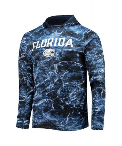 Men's Royal Florida Gators Mossy Oak SPF 50 Performance Long Sleeve Hoodie T-shirt $29.90 T-Shirts