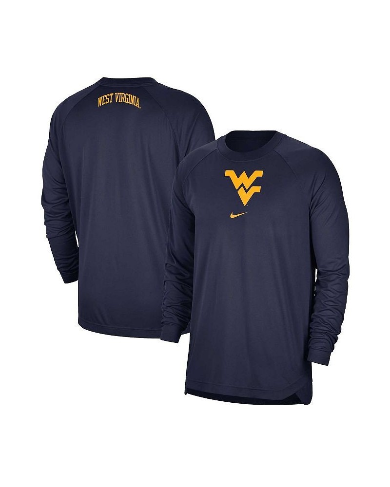 Men's Navy West Virginia Mountaineers Basketball Spotlight Performance Raglan T-shirt $28.70 T-Shirts