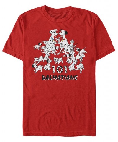 Men's Dalmatian Group Short Sleeve T-Shirt Red $17.50 T-Shirts