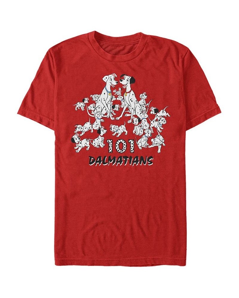 Men's Dalmatian Group Short Sleeve T-Shirt Red $17.50 T-Shirts