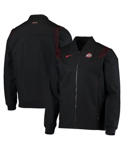 Men's Black Ohio State Buckeyes Full-Zip Bomber Jacket $49.60 Jackets