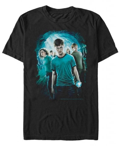 Harry Potter Men's Order of The Phoenix Group Poster Short Sleeve T-Shirt $15.75 T-Shirts