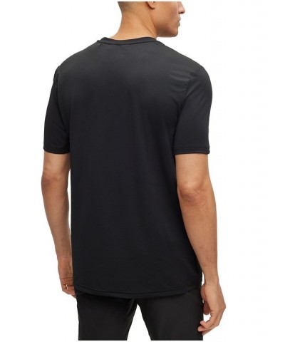 BOSS Men's Active-Stretch Slim-Fit Logo-Stripe Print T-shirt Black $39.60 T-Shirts