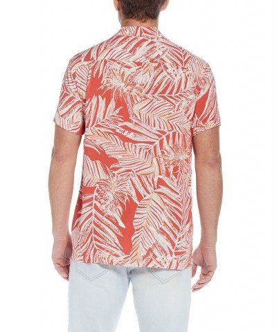 Men's Short Sleeve Printed Camp Collar Shirt PD04 $34.30 Shirts