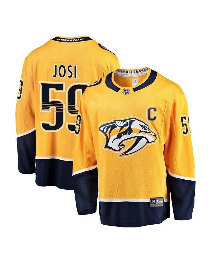 Men's Roman Josi Gold Nashville Predators Breakaway Player Jersey $66.27 Jersey