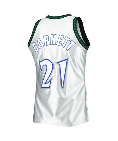 Men's Kevin Garnett Platinum Minnesota Timberwolves 1997-98 Hardwood Classics 75th Anniversary Swingman Jersey $95.55 Jersey