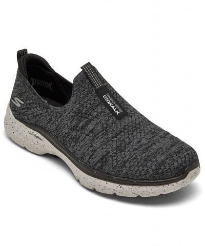 Women's GO WALK 6 - Splendid Day Slip-On Casual Sneakers Gray $34.45 Shoes