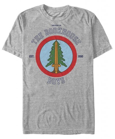 Twin Peaks Men's The Book House Boys Short Sleeve T-Shirt Gray $17.84 T-Shirts