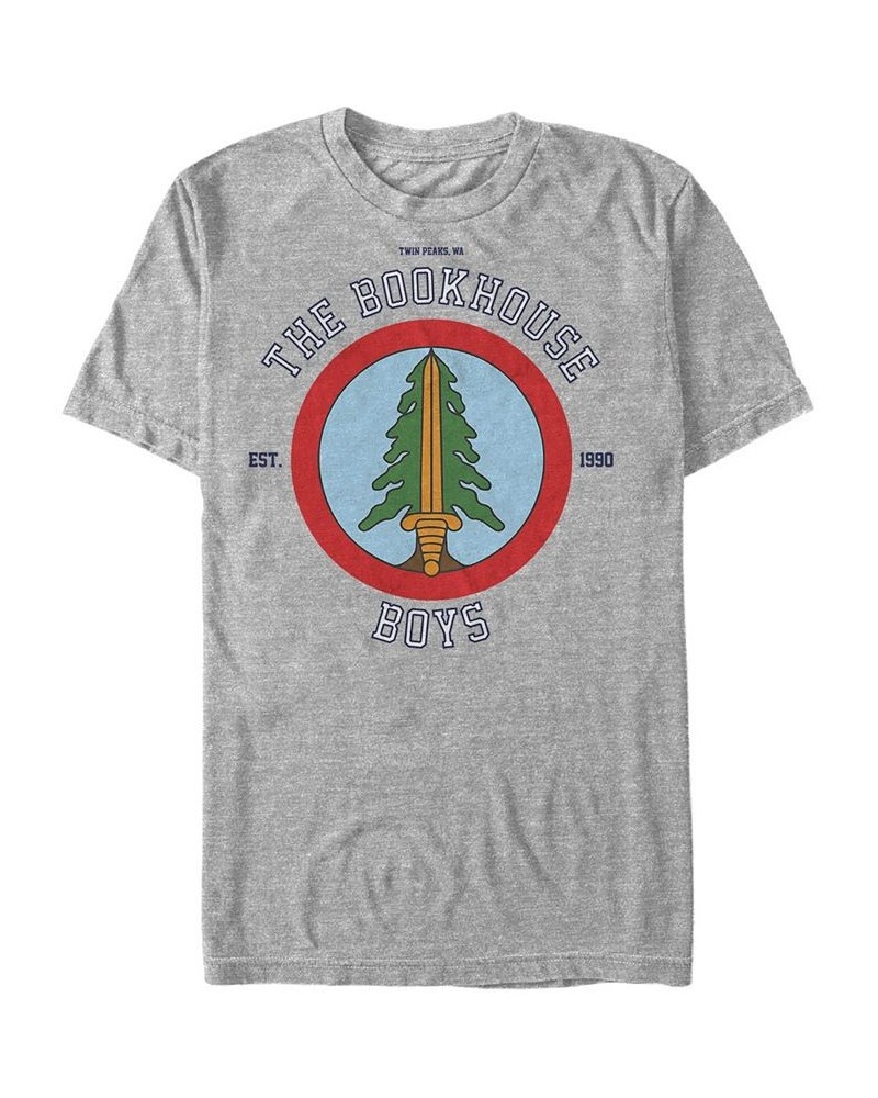 Twin Peaks Men's The Book House Boys Short Sleeve T-Shirt Gray $17.84 T-Shirts