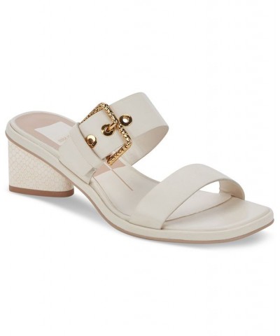 Women's Riva Buckled Slip-On Block-Heel Sandals PD02 $54.00 Shoes