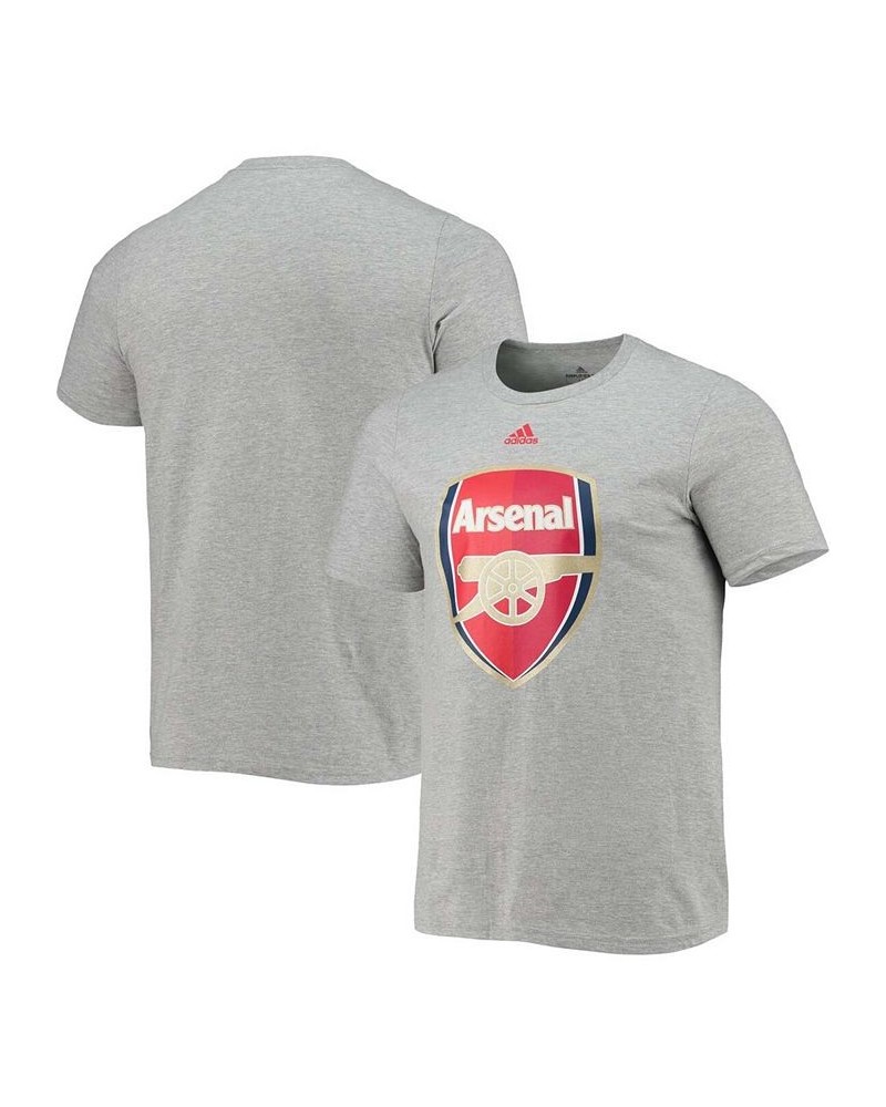 Men's Heathered Gray Arsenal Primary Logo Amplifier T-shirt $13.02 T-Shirts