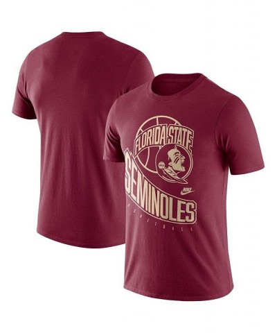 Men's Garnet Florida State Seminoles Retro Basketball T-shirt $16.80 T-Shirts