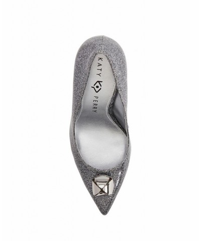 Women's The Dellilah Jingle Pointed Toe Pumps Gray $40.46 Shoes