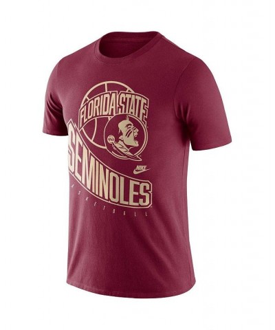 Men's Garnet Florida State Seminoles Retro Basketball T-shirt $16.80 T-Shirts