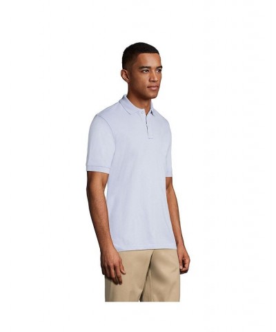 School Uniform Men's Short Sleeve Mesh Polo Shirt Blue $16.26 Polo Shirts