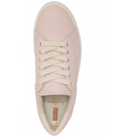 Ethyl Lace-Up Low-Top Sneakers Pink $36.80 Shoes