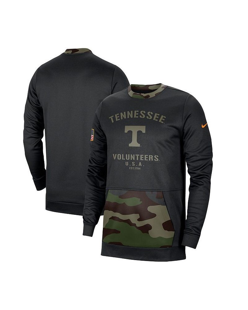 Men's Black, Camo Tennessee Volunteers Military Appreciation Performance Pullover Sweatshirt $38.99 Sweatshirt