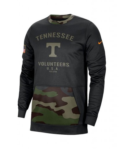 Men's Black, Camo Tennessee Volunteers Military Appreciation Performance Pullover Sweatshirt $38.99 Sweatshirt