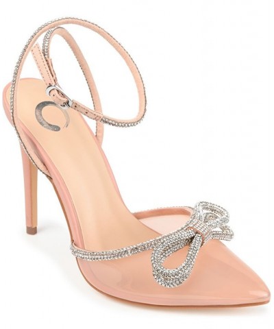 Women's Gracia Vinyl Stilettos Pink $47.30 Shoes