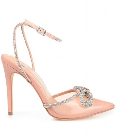 Women's Gracia Vinyl Stilettos Pink $47.30 Shoes