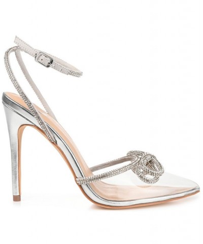 Women's Gracia Vinyl Stilettos Pink $47.30 Shoes