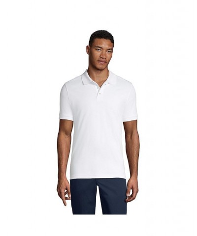 School Uniform Men's Short Sleeve Tailored Fit Interlock Polo Shirt White $15.89 Polo Shirts