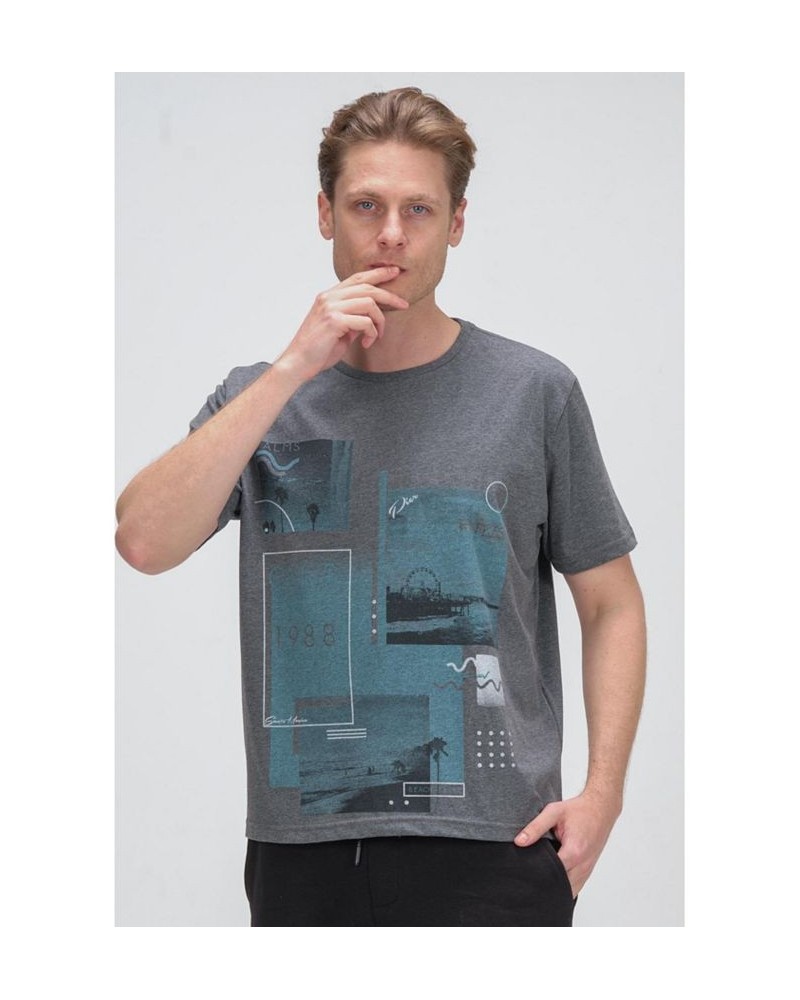 Men's Modern Print Fitted Cali T-shirt PD08 $35.00 T-Shirts