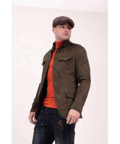 Men's Modern Safari Sport Coat Khaki $86.00 Jackets