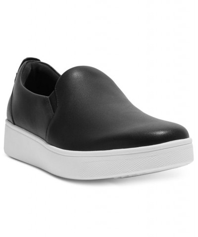 Women's Rally Slip-On Platform Skate Sneakers Black $48.00 Shoes