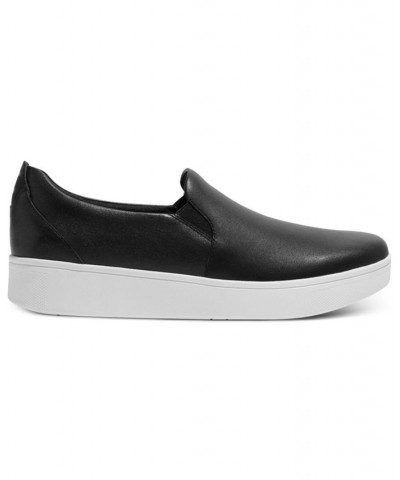 Women's Rally Slip-On Platform Skate Sneakers Black $48.00 Shoes