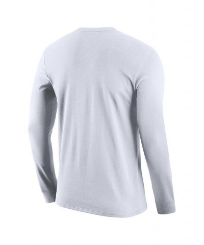 Men's White France National Team Core Long Sleeve T-shirt $18.45 T-Shirts