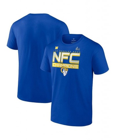 Men's Branded Royal Los Angeles Rams 2021 NFC Champions Iconic Slant T-shirt $16.56 T-Shirts