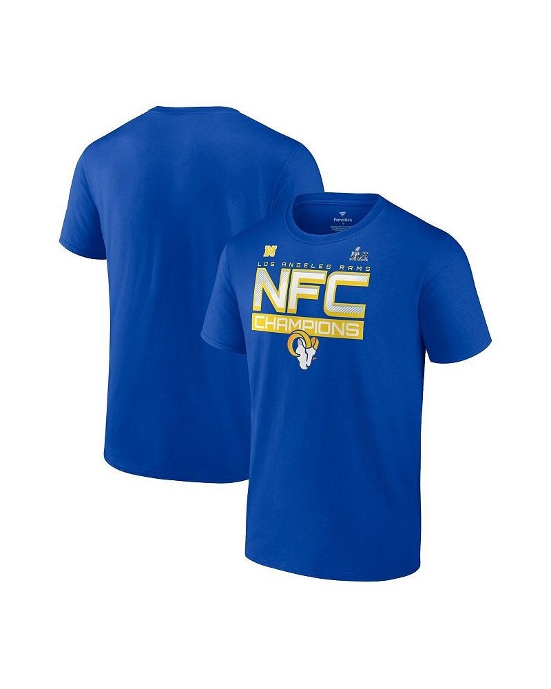 Men's Branded Royal Los Angeles Rams 2021 NFC Champions Iconic Slant T-shirt $16.56 T-Shirts