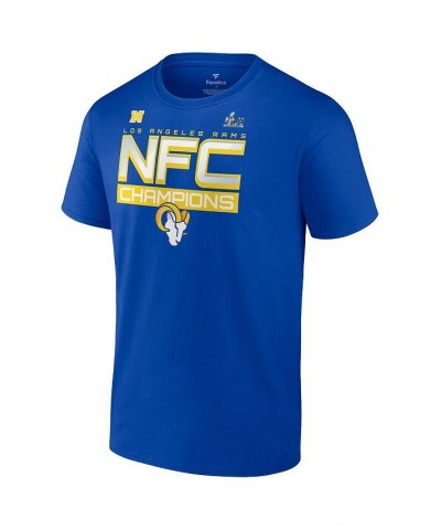 Men's Branded Royal Los Angeles Rams 2021 NFC Champions Iconic Slant T-shirt $16.56 T-Shirts