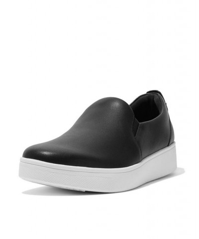 Women's Rally Slip-On Platform Skate Sneakers Black $48.00 Shoes