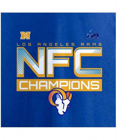 Men's Branded Royal Los Angeles Rams 2021 NFC Champions Iconic Slant T-shirt $16.56 T-Shirts