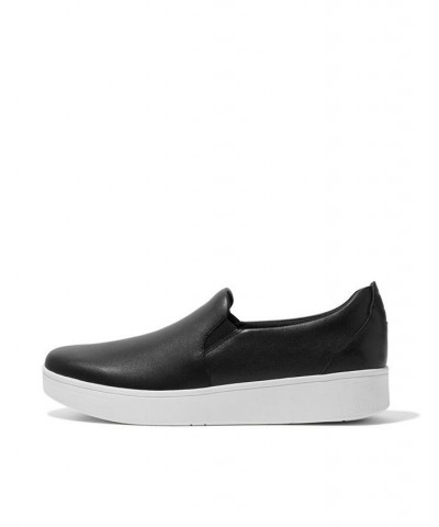 Women's Rally Slip-On Platform Skate Sneakers Black $48.00 Shoes