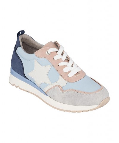 Women's Samantha Star Sneakers Blue $48.00 Shoes