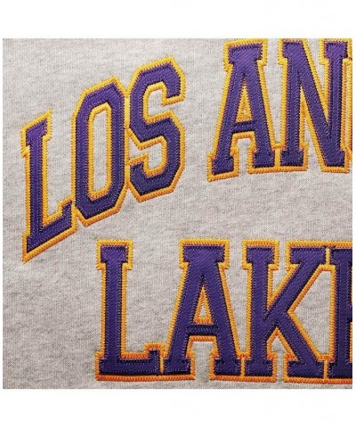 Men's Magic Johnson Heather Gray Los Angeles Lakers Big and Tall Name & Number Pullover Hoodie $41.73 Sweatshirt