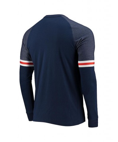 Men's Navy Auburn Tigers Game Day Sleeve Stripe Raglan Long Sleeve T-shirt $25.20 T-Shirts