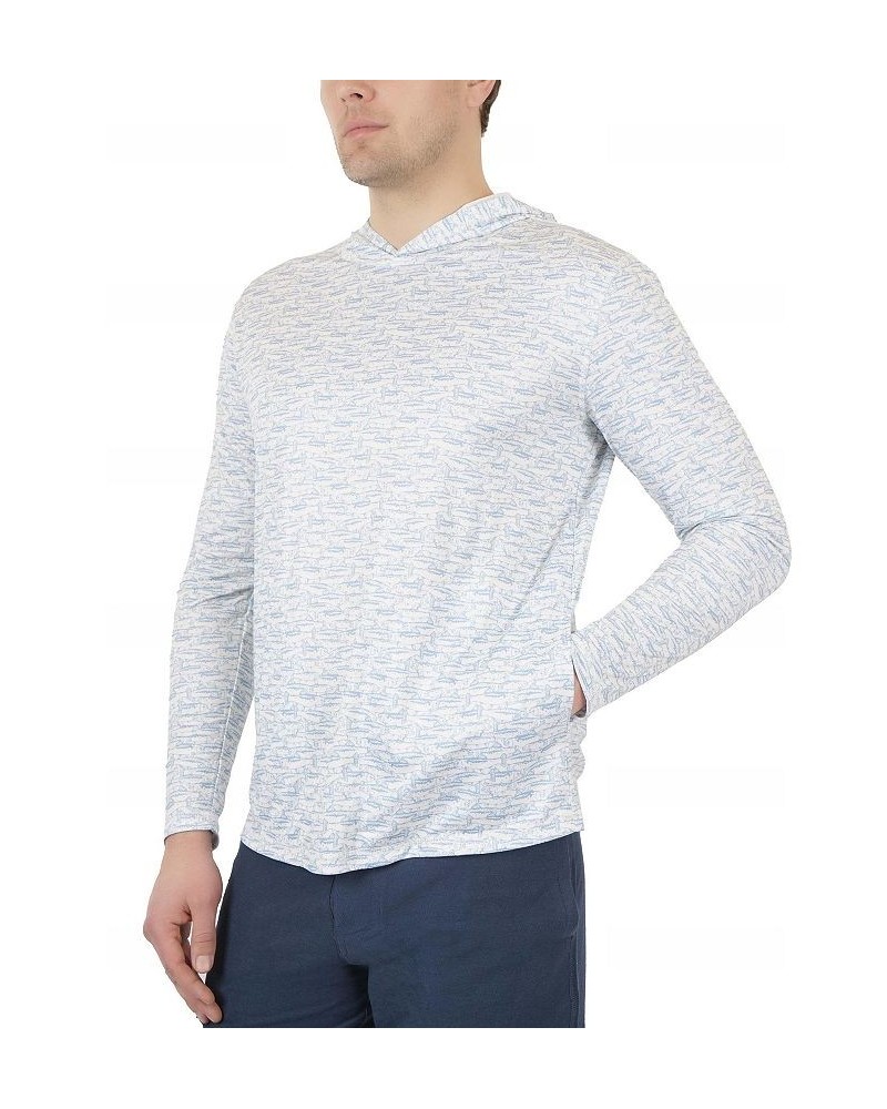 Men's Wayfinder Sun Protection Hoodie White $25.49 Sweatshirt